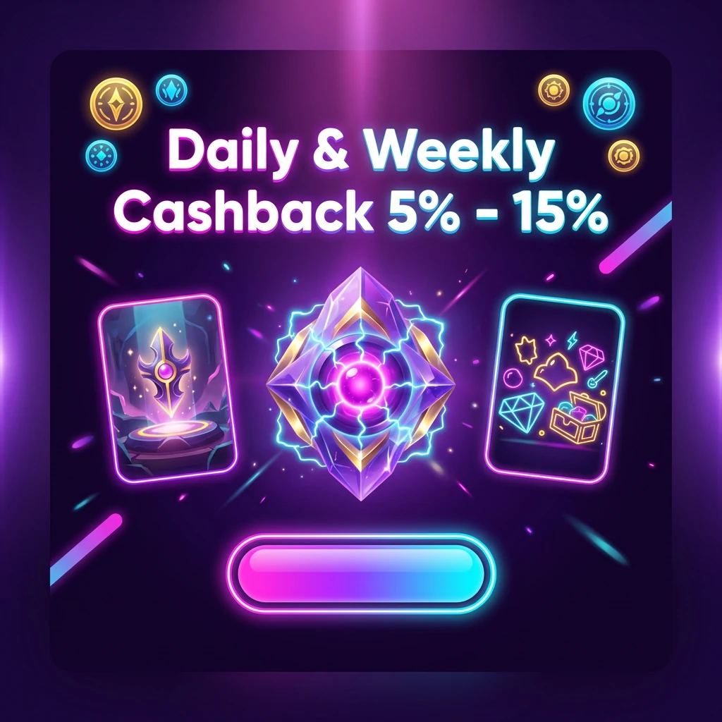 Daily & Weekly Cashback 5% - 15%